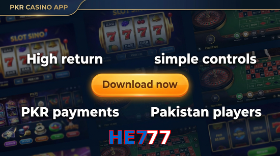 Main screen of HE777 gamedownload page for PK players